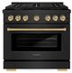 ZLINE Autograph Edition 36" Black Stainless Steel Pro Style Gas Range-0