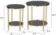 Zuo® Modern Koper 2-Piece Black/Gold Coffee Table Set-3
