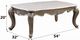 ACME Furniture Elozzol Beige Coffee Table with Antique Bronze Base-2