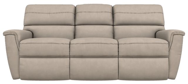 La-Z-Boy® Ava Ivory Leather Power Reclining Sofa with Headrest-1