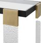 Uttermost® Bendena Glass Top Side Table with Brass Base-5