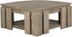 Magnussen Home® Conrad Stone Harbor Grey Pie Shaped Lift Top Cocktail Table with Casters-2