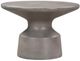Armen Living Sephie Grey Round Pedestal Coffee Table-1