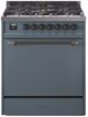 Ilve® Nostalgie II Series 30" Blue Gray Pro Style Dual Fuel Range-0