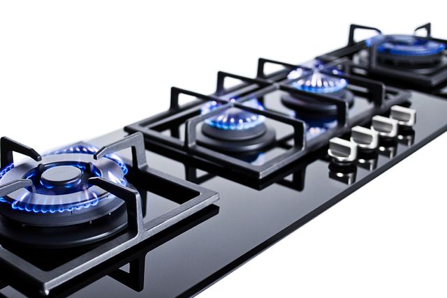 Summit® 44" Black Gas Cooktop-3