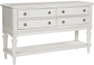 Front view of the Benchcraft® Montelaine Antique White Dining Server