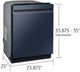 Samsung 24" Fingerprint Resistant Navy Steel Top Control Built In Dishwasher-2