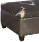 King Hickory Customizable Depot Leather and Fabric 30" Storage Ottoman-1