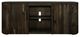 International Furniture Direct Balam Stained Dark TV Stand-4