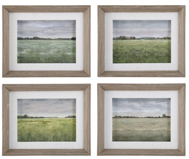 Uttermost® Paul Duncan 4-Piece Quiet Meadows Framed Prints Set-0
