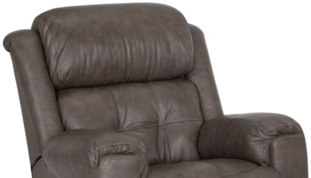 Franklin™ Corwin Dakota Gray Leather Manual Rocker Recliner-2