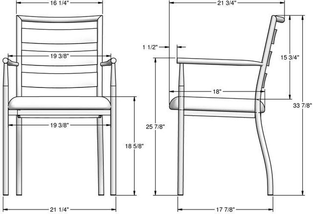 Amisco Customizable Tori Upholstered Dining Arm Chair-2