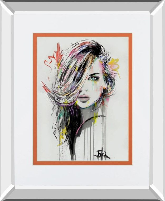 Classy Art Far Horizons By Loui Jover Mirror Framed Wall Art-1
