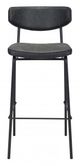 Zuo Modern Sharon Vintage Black Bar Chair-1