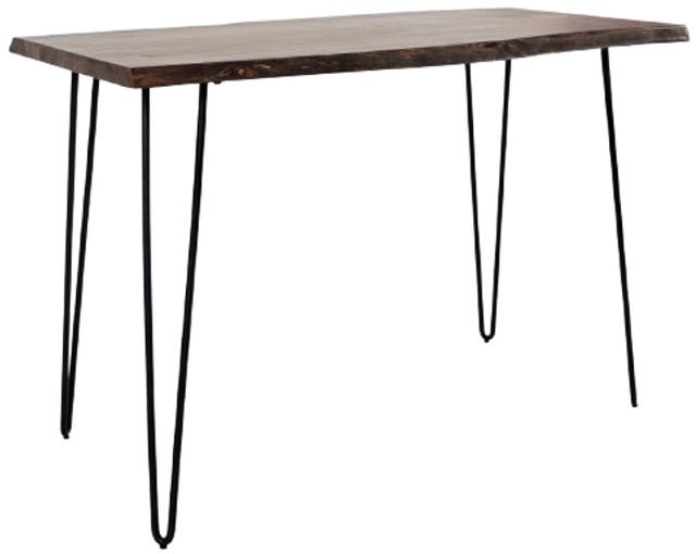Jofran Inc. Nature's Edge Chestnut 52" Counter Dining Table with Black Base-0