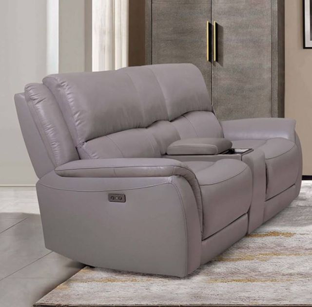 Furniture of America® Gorgius 2-Piece Light Gray Power Reclining Living Room Sitting Set-2