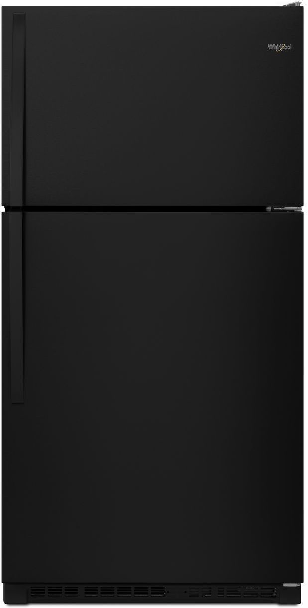 Whirlpool® 33 in. 20.5 Cu. Ft. Black Top Freezer Refrigerator-0