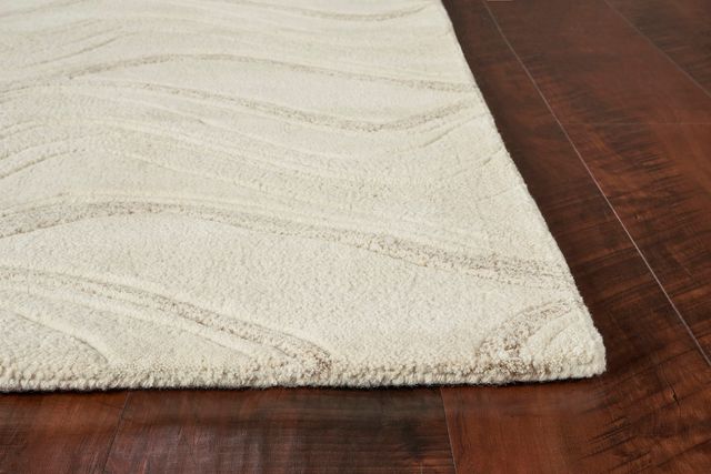 KAS Rugs Eternity Ivory Waves 5'x8' Rug-1
