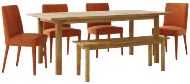 Jofran Inc. Bodhi 6-Piece Golden/Auburn Dining Set-0