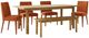 Jofran Inc. Bodhi 6-Piece Golden/Auburn Dining Set-0