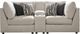 Signature Design by Ashley® Kellway 3-Piece Bisque Sectional and Console-0