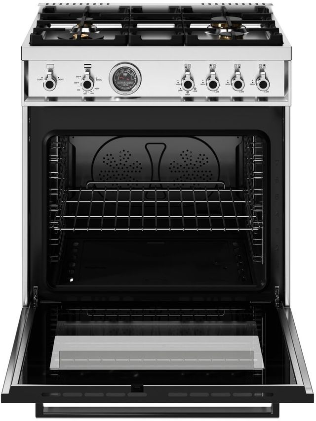 Bertazzoni Professional Series 30" Fingerprint Resistant Stainless Steel Pro Style Gas Range-1