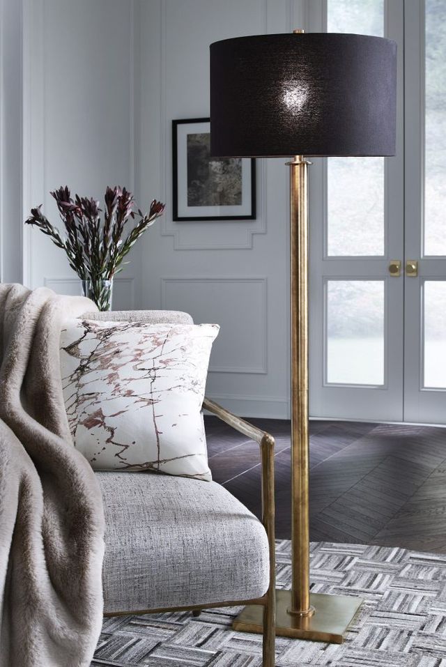 Signature Design by Ashley® Jenton Black/Gold Metal Floor Lamp-3