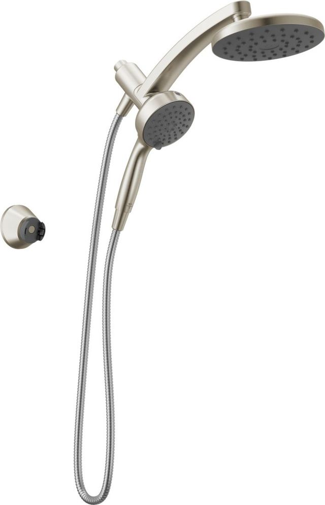 Delta Universal Showering PivotPro™ Spotshield Brushed Nickel 3-in-1 Combination Shower with TouchClean® Spray Face-3
