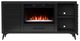 Legends Home Real Cozy Malibu Seal Skin Black 64" Fireplace Console-3