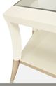 Michael Amini® La Rachelle Glass Top Cocktail Table with Medium Champagne Base -4