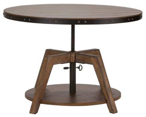 Liberty Furniture Aspen Skies 3-Piece Weathered Brown Living Room Table Set-3