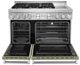 KitchenAid® 48" Avocado Cream Smart Pro Style Gas Range with Griddle-3