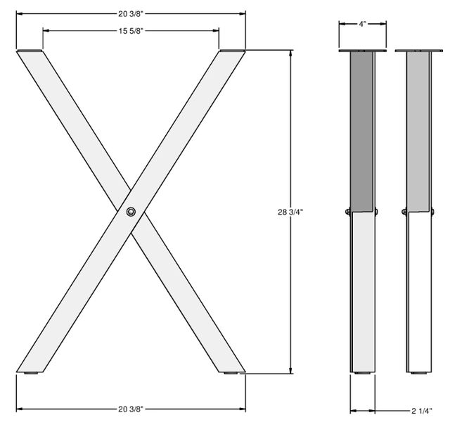 Amisco Customizable Alexis Rectangular Dining Table-2