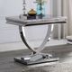 Furniture of America® Wettingen Chrome End Table-0