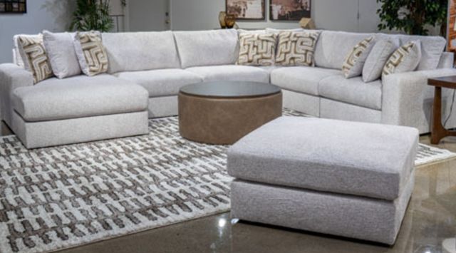 Signature Design by Ashley® Kestrie Feathered Oversized Accent Ottoman-1