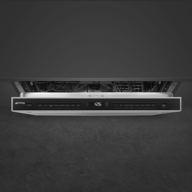 Smeg 24" Stainless Steel Built-In Top Control Dishwasher-1