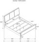 Coaster® Arini Cream/Sand Wash Eastern King Upholstered Panel Bed -4