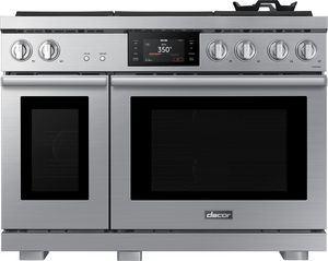 Dacor Transitional 48" Silver Stainless Steel Slide In Natural Gas Range