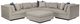 Caracole® Fusion Modern Fusion 6-Piece Gray Sectional-0