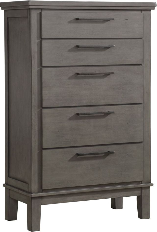Benchcraft® Hallanden 6-Piece Gray Queen Storage Panel Bed Set-3