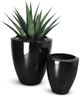 Le Present Lux Bell Black Matte 27" Planter-1