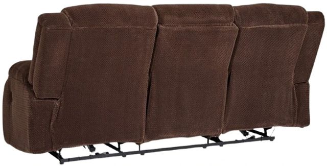 Signature Design by Ashley® Greely Bend Chocolate Power Reclining Sofa with Drop Down Table-3