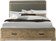 Riverside Furniture Milton Park Queen Primitive Silk Upholstered Storage Bed-0