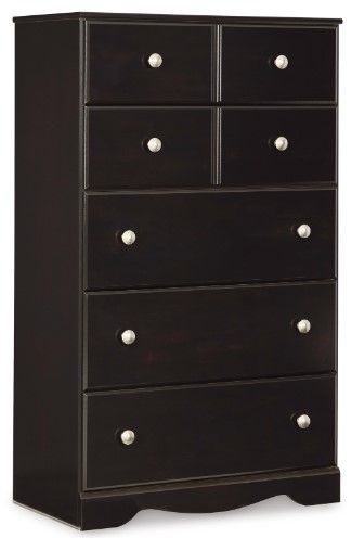 Signature Design by Ashley® Mirlotown 6-Piece Almost Black King Poster Bed Set-3