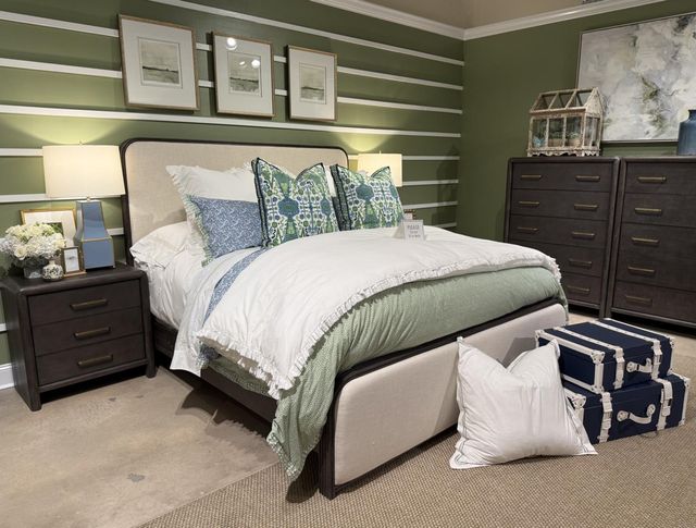 Legacy Classic Maren Truffle King Upholstered Panel Bed-1