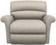 La-Z-Boy® Robin Taupe Power Reclining Chair and a Half with Headrest and Lumbar-1