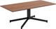 Zuo® Modern Mazzy Brown Coffee Table with Black Steel Base -0