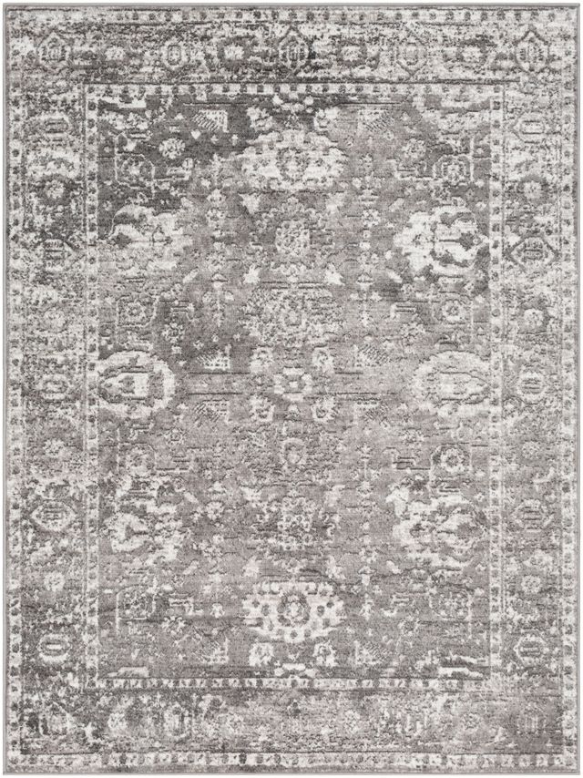 Surya Monte Carlo Light Gray 3'x7' Runner Rug-1