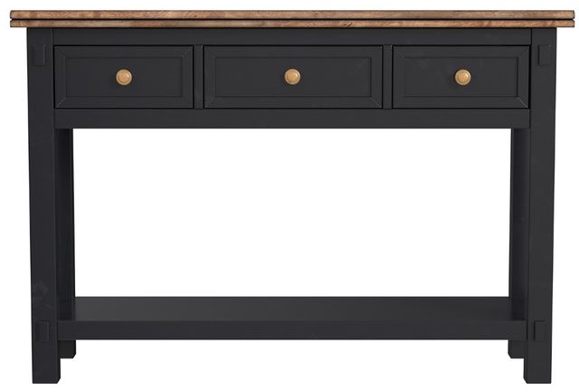 A-America® Stormy Ridge Chickory Top Sofa Table with Slate Black Base-2
