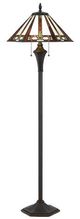 Cal® Lighting & Accessories Tiffany Dark Brown Floor Lamp-0